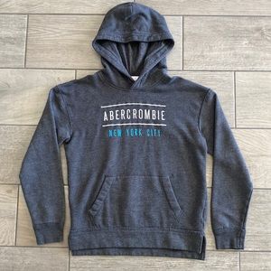 Boys Abercrombie Kids Gray Hoodie/Pullover